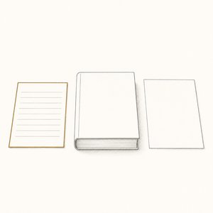 金茶の枠の納付書と、保険証券の冊子と、無地の請求書が机に横一列に並んでいる線画